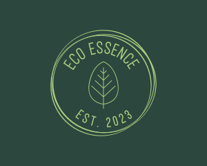 Eco Vegan Leaf logo design