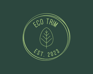 Eco Vegan Leaf logo design