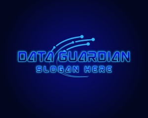 Digital Data Circuit logo design