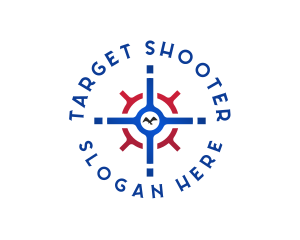 Shooting Target Crosshair logo