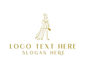 Woman Dress Fashion logo