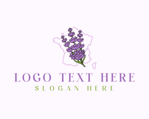 France Lavender Flower Logo