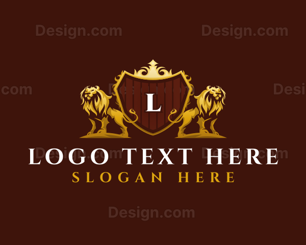 Luxury Lion Crest Logo