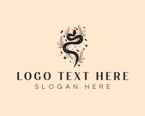 Floral Snake Boho logo