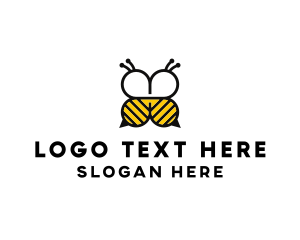 Bee Four Leaf Clover logo