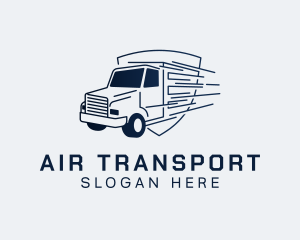 Express Transport Truck logo design