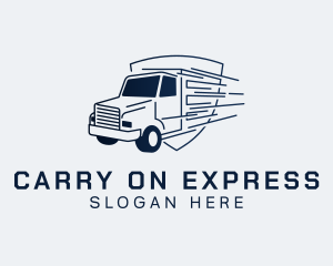 Express Transport Truck logo design