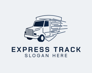 Express Transport Truck logo design