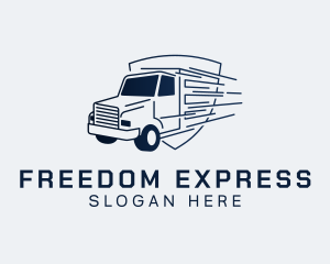 Express Transport Truck logo design