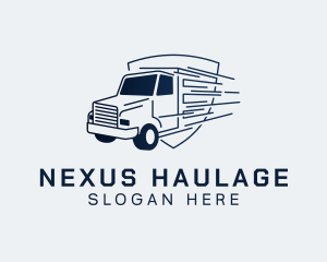 Express Transport Truck logo design