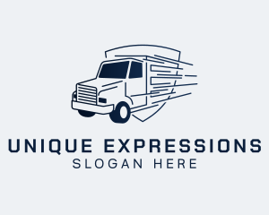 Express Transport Truck logo design