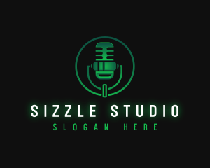 Mic Studio Broadcasting logo design