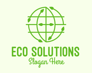Green Nature Conservation Globe logo