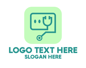 App - Medical Stethoscope App logo design