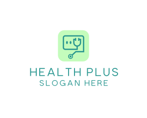 Medical Stethoscope App logo design