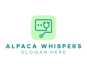 Medical Stethoscope App logo design