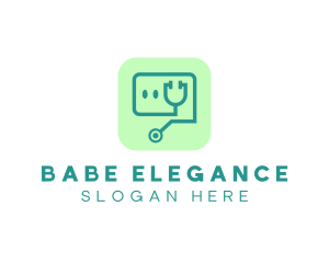 Medical Stethoscope App logo design