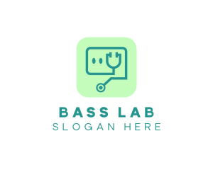 Medical Stethoscope App logo design