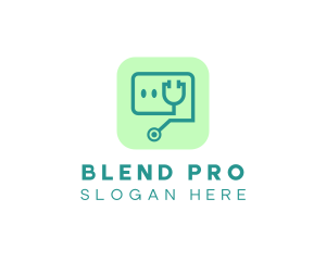 Medical Stethoscope App logo design