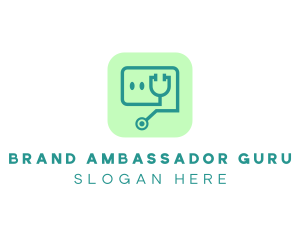 Medical Stethoscope App logo design