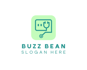 Medical Stethoscope App logo design