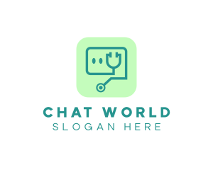 Medical Stethoscope App logo design