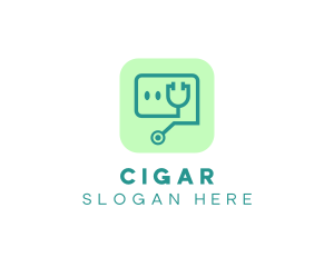 Medical Stethoscope App logo design