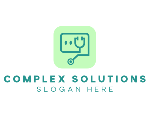 Medical Stethoscope App logo design