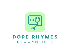 Medical Stethoscope App logo design