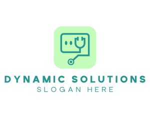 Medical Stethoscope App logo design