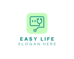 Medical Stethoscope App logo design