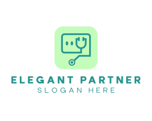 Medical Stethoscope App logo design