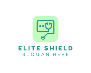 Medical Stethoscope App logo design