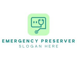 Medical Stethoscope App logo design