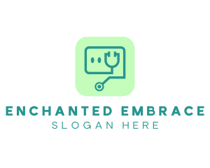 Medical Stethoscope App logo design