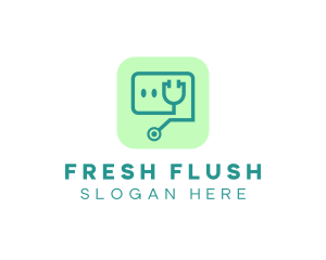 Medical Stethoscope App logo design