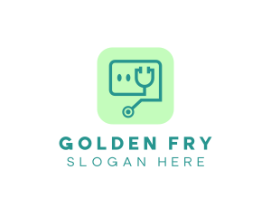 Medical Stethoscope App logo design