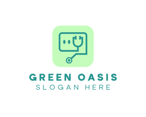 Medical Stethoscope App logo design