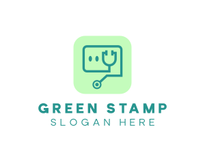 Medical Stethoscope App logo design