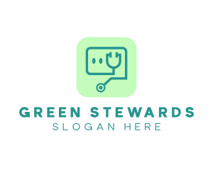 Medical Stethoscope App logo design