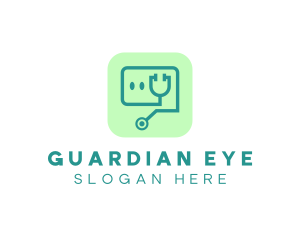 Medical Stethoscope App logo design