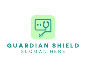 Medical Stethoscope App logo design