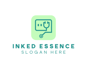 Medical Stethoscope App logo design