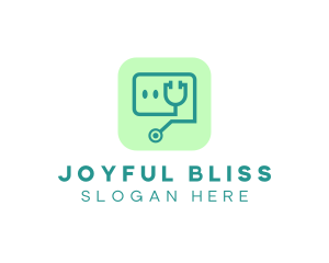 Medical Stethoscope App logo design