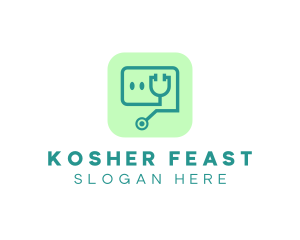 Medical Stethoscope App logo design