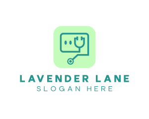 Medical Stethoscope App logo design