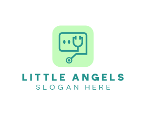 Medical Stethoscope App logo design