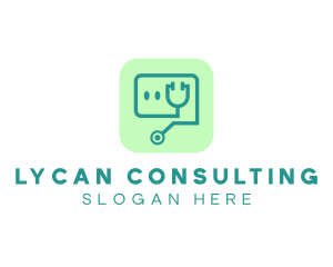 Medical Stethoscope App logo design