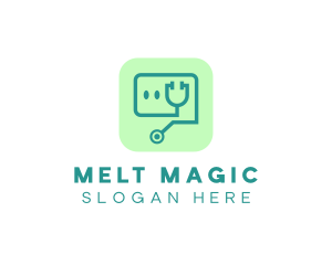 Medical Stethoscope App logo design