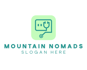 Medical Stethoscope App logo design